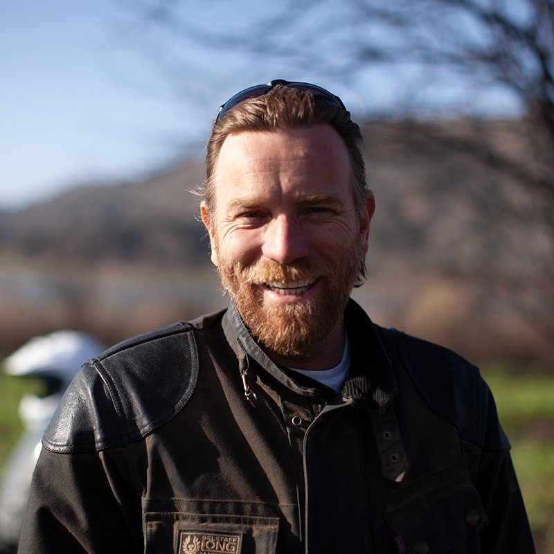 Ewan McGregor Long Way Up lifestyle from Belstaff